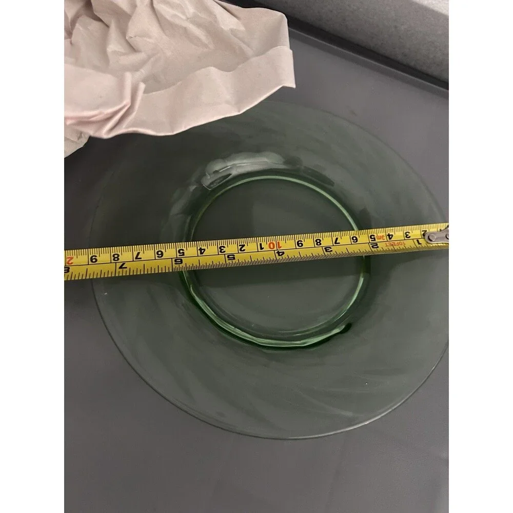 Vintage Green Depression Glass Salad Dessert Plate 7½